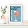 Aperol Spritz Cocktail Poster, thumbnail 7 of 8