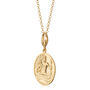 Engraved Gold Sterling Silver St. Christopher Necklace, thumbnail 5 of 5
