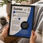 Personalised 50th Birthday Gift Birth Year Print For Football Fans, thumbnail 3 of 11
