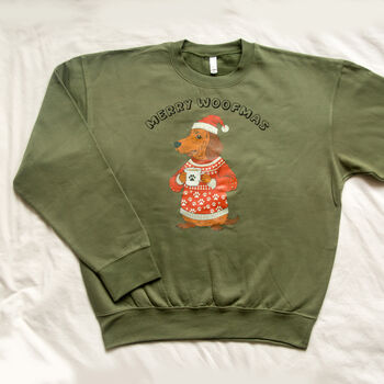 Personalised Christmas Jumper For Dachshund Lovers, 5 of 5