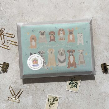 Dog Breeds Pet Lover Set Of Six Note Cards And Envelopes, 6 of 8