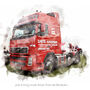 Lorry Personalised Portrait Print, thumbnail 9 of 12