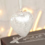Pair Of Wedding Diamante Glass Flutes With Glass Heart, thumbnail 3 of 6
