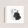 Two Labradors – Home Inspired Hand Drawn Greeting Card, thumbnail 3 of 6