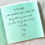 Papercut Flowers Personalised Thank You Card, thumbnail 5 of 5