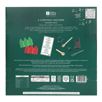 Bon Noel Green Red Christmas Crackers Set Of Six, 3 of 6