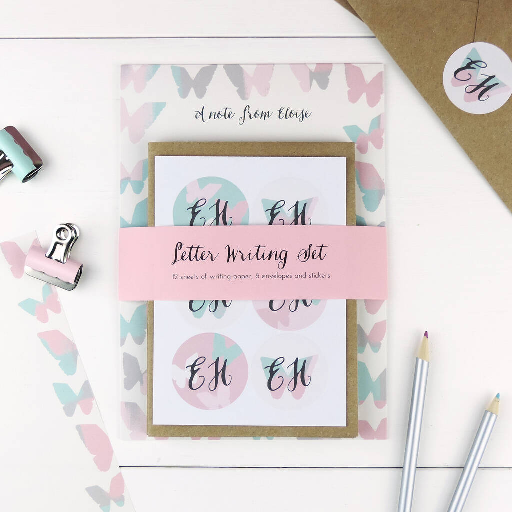 Personalised Letterbox Stationery Set For Her By Elle Jane Designs