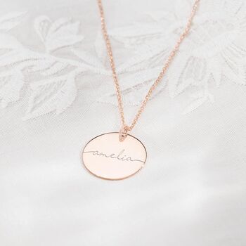 Sterling Silver Large Esme Personalised Name Necklace, 4 of 7