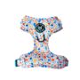 Dog Harness Puppy Harness In Orange And Blue Terrazzo, thumbnail 7 of 9