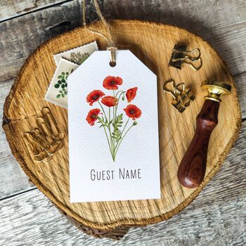 Flower Place Card Luggage Tags, 8 of 12