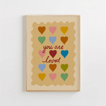 You Are Loved Nursery Print, 8 of 12