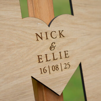 Wedding Double Letter Guest Book Sign, 9 of 10