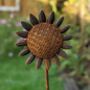 Metal Sunflower Garden Ornament Stake, thumbnail 1 of 3