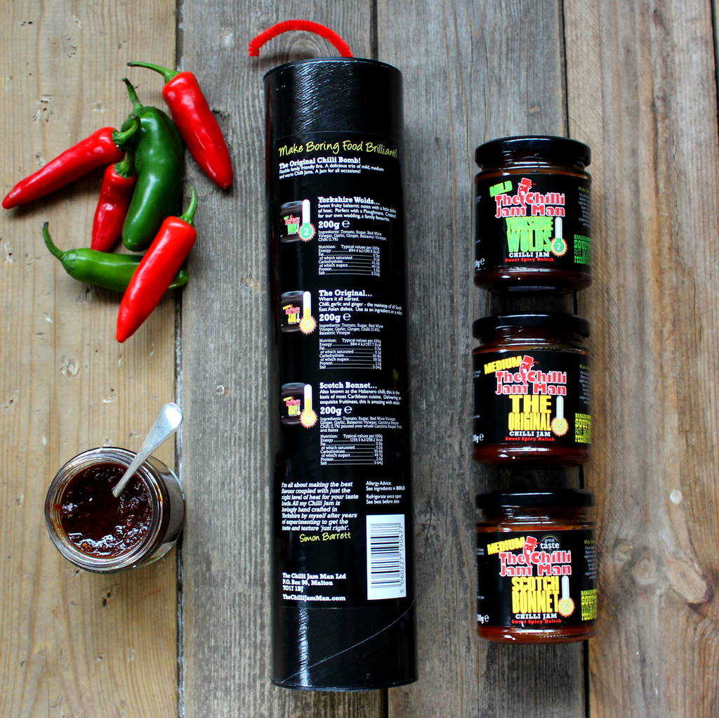 the original chilli bomb by the chilli jam man