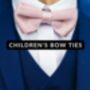 Children's Wedding Knitted Bow Ties | 30+ Colours, thumbnail 1 of 9