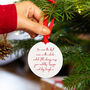 Personalised Robin Remembrance Christmas Decoration, thumbnail 3 of 8