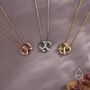 Sterling Silver Tiny Pretzel Heart Knot Pendant Necklace, thumbnail 5 of 11