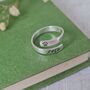 Sterling Silver Custom Pet Name Hug Ring, thumbnail 4 of 7