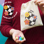 Personalised Retro Egg Bag With Chocolate Eggs, thumbnail 2 of 5