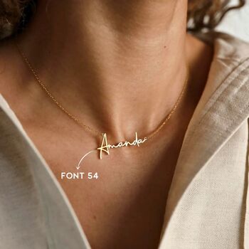 Signature Name Necklace, 3 of 12