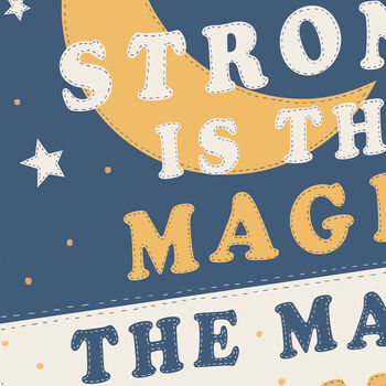 'The Magic Is In Me' Empowering Celestial Pennant Print, 2 of 4