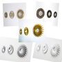 Pack Of Three Vintage Wall Mirrors Round Mirrors, thumbnail 7 of 9