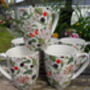Set Of Six China Aspen Mugs In Hedgerow Design, thumbnail 3 of 8