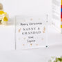 Personalised Merry Christmas Acrylic Plaque Gift For Grandparents, thumbnail 3 of 6