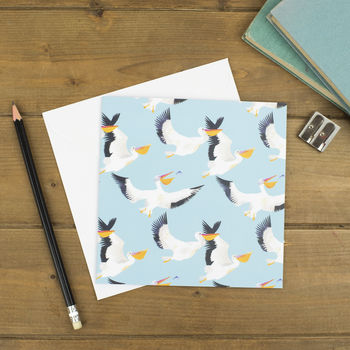 'Pelican Party' Luxury, Recycled Wrapping Paper Pack, 6 of 9
