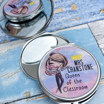 Personalised Teacher Compact Mirror, 4 of 4