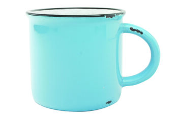 Tinware Mug Teal Set Of Four, 2 of 2