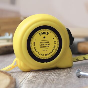 Personalised 'No One Else Measures Up' Tape Measure, 4 of 4