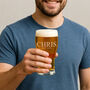 Personalised Birthday Name And Established Pint Glass, thumbnail 4 of 4