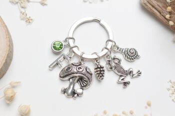 Goblincore Forest Forager Keyring, Cottagecore Gift, 3 of 8