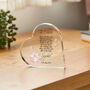 Flower Girl Wedding Day Heart Plaque Gift, thumbnail 3 of 5