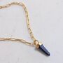 The En Pointe Lapis Lazuli Gemstone Necklace, thumbnail 4 of 8