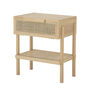 Rattan And Pine Side Table, thumbnail 3 of 5
