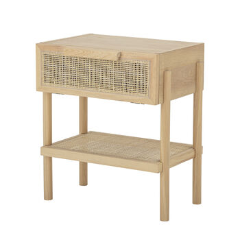 Rattan And Pine Side Table, 3 of 5