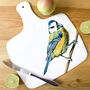 Inky Blue Tit Chopping Board, thumbnail 6 of 6