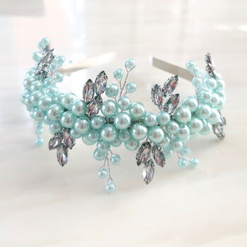 Mint Green Pearl Headband, 5 of 5