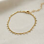 18k Gold Disk Chain Bracelet, thumbnail 1 of 2
