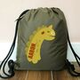 Personalised Dinosaur Pe Kit Bag, thumbnail 2 of 7