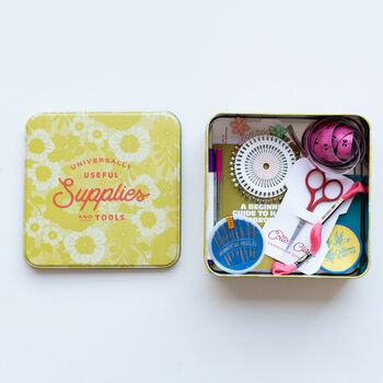 Embroidery Starter Kit Sewing Tin, 2 of 5