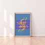 Aquarius Zodiac Typography Print, thumbnail 3 of 6