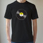 Personalised Mens T Shirt Vinyl Record, thumbnail 3 of 6