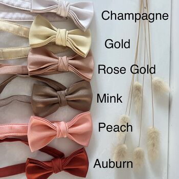 30 Colours Personalised Child Bow Tie Wedding Page Boy, 9 of 11