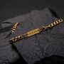 Gold Engravable 5mm Cuban Bracelet Unisex, thumbnail 6 of 10