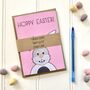 Set Of Four Coloured 'Hoppy Easter' Bunny Cards, thumbnail 3 of 4