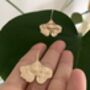 Ginkgo Leaf Earrings, thumbnail 4 of 6