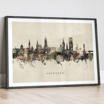 Aberdeen Cityscape Skyline Print, 12 of 12